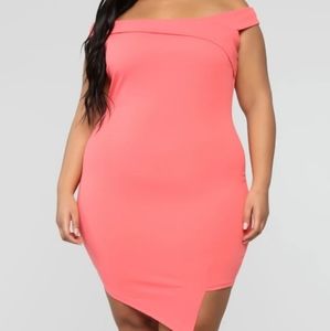 Fashionnova - You Never Called One Shoulder Midi